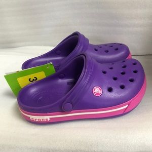 NWT Crocs Crocband Clog Sandals Girls Youth